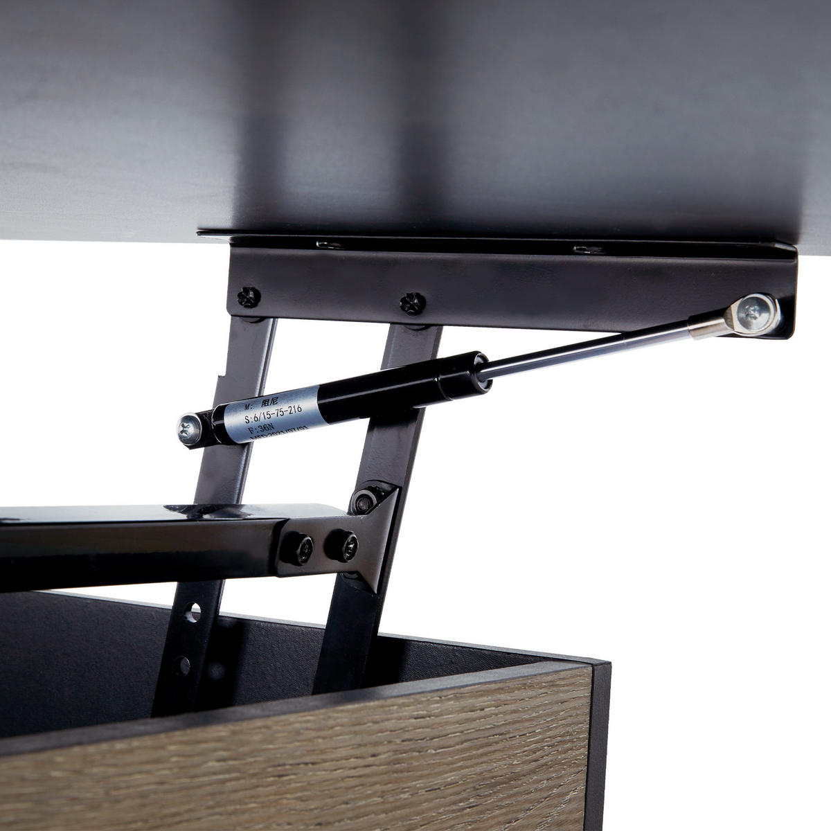 COUCHTISCH Schwarz - Schwarz, Holzwerkstoff (45.1/60.3/45.1cm) - Teamson Home