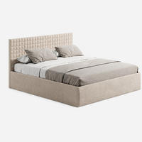 POLSTERBETT VARDO-Stoff H2 Matratze 180x200 cm in Beige - Beige, Textil (180/200cm) - Home Collective