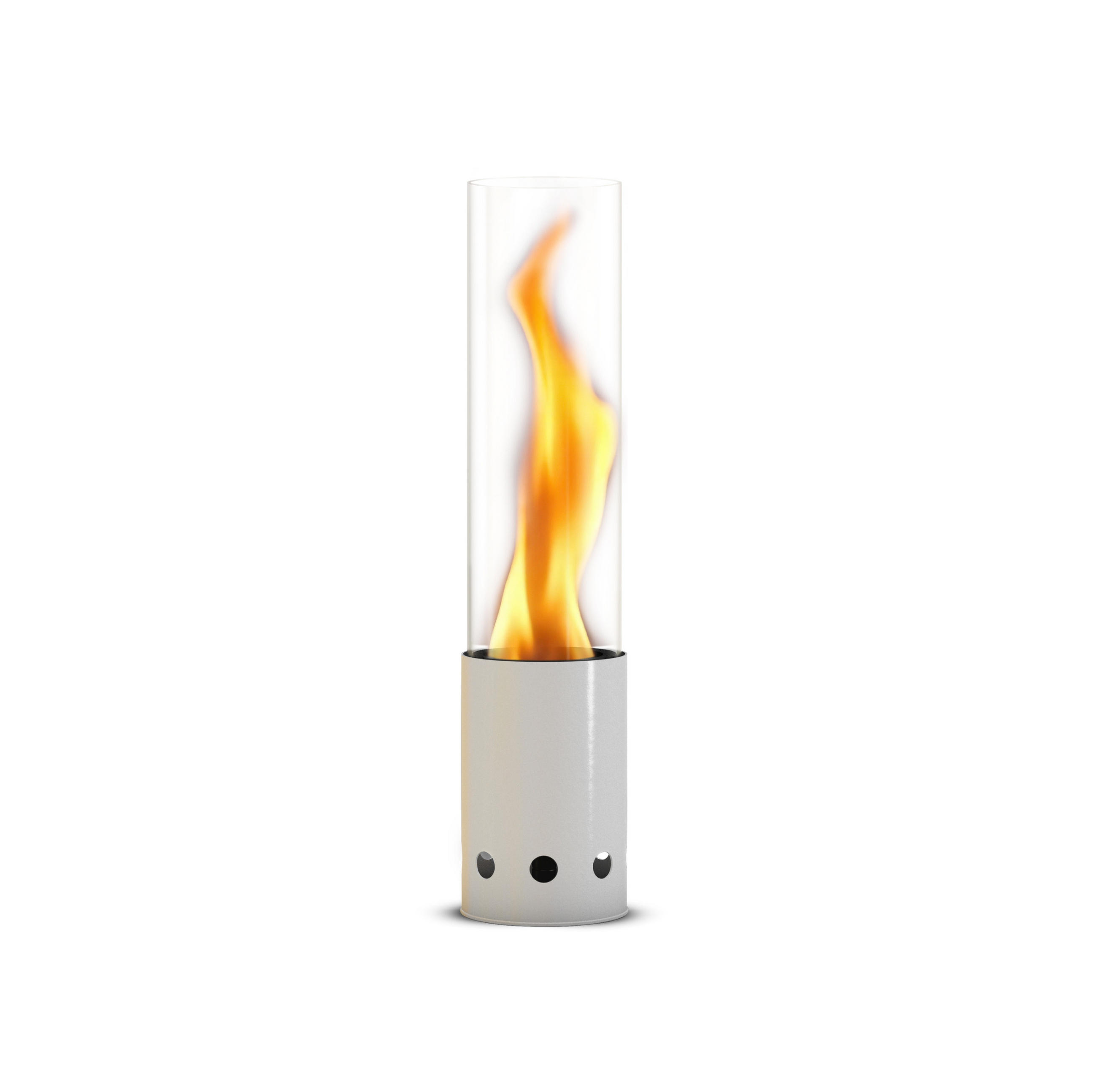 Gardenflare Tischfeuer Weiß 10.8x50.1x10.8 cm