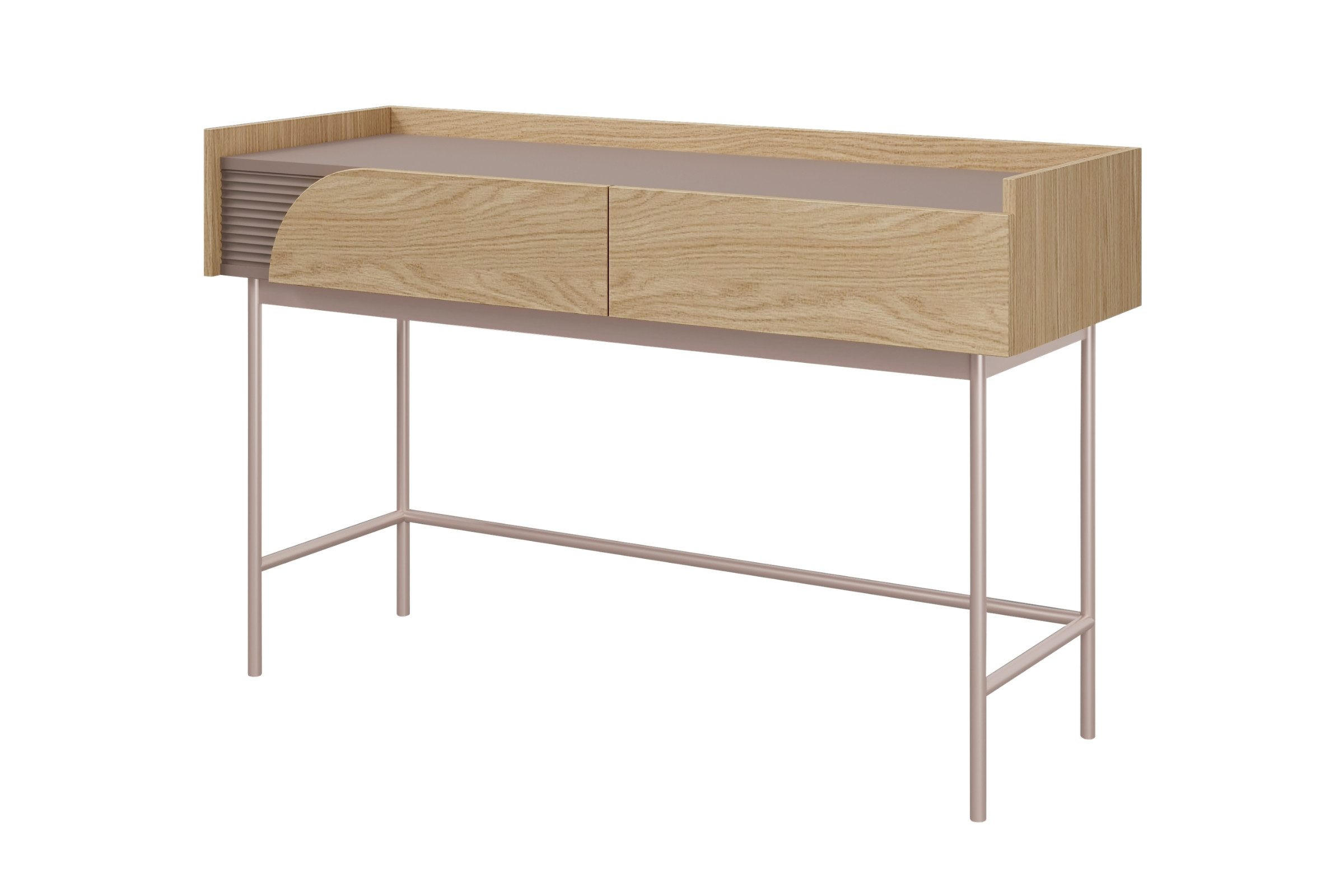 KINDERSCHREIBTISCH CARLO 11 122/80/42 cm in Frühlingseiche / Toffee - Eichefarben, Holzwerkstoff (122/80/42cm) - Deine Möbel 24