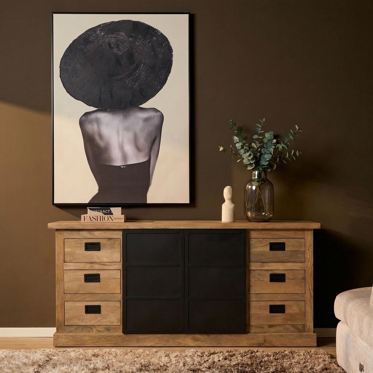 SIDEBOARD Noa Braun 45/200/90 cm - Braun, Holz (200/90/45cm) - Starfurn