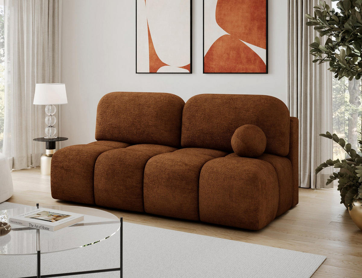 SCHLAFSOFA Nuwia mit Schlaffunktion und Bettkasten – Modernes Designsofa mit Schlafauszug und dekorativer Steppung - Rot, Kunststoff (200/102/100cm) - Wohnideebilder