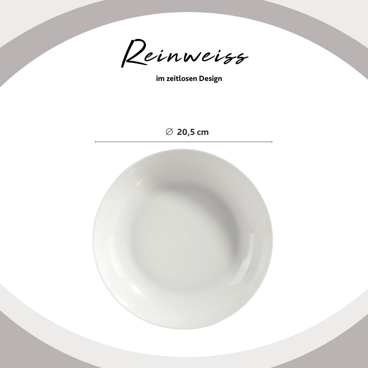 SUPPENTELLER UND SUPPENTERRINE SET NEW PORT - 7-teilig aus Porzellan - Weiß, Keramik (18cm) - Sänger