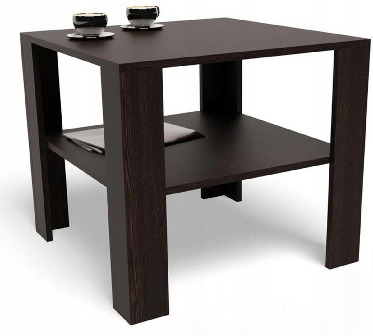 COUCHTISCH HOCH EX3 Wenge 68/68/60 cm - Wengefarben, Holzwerkstoff (68/68/60cm) - Matkam Möbel