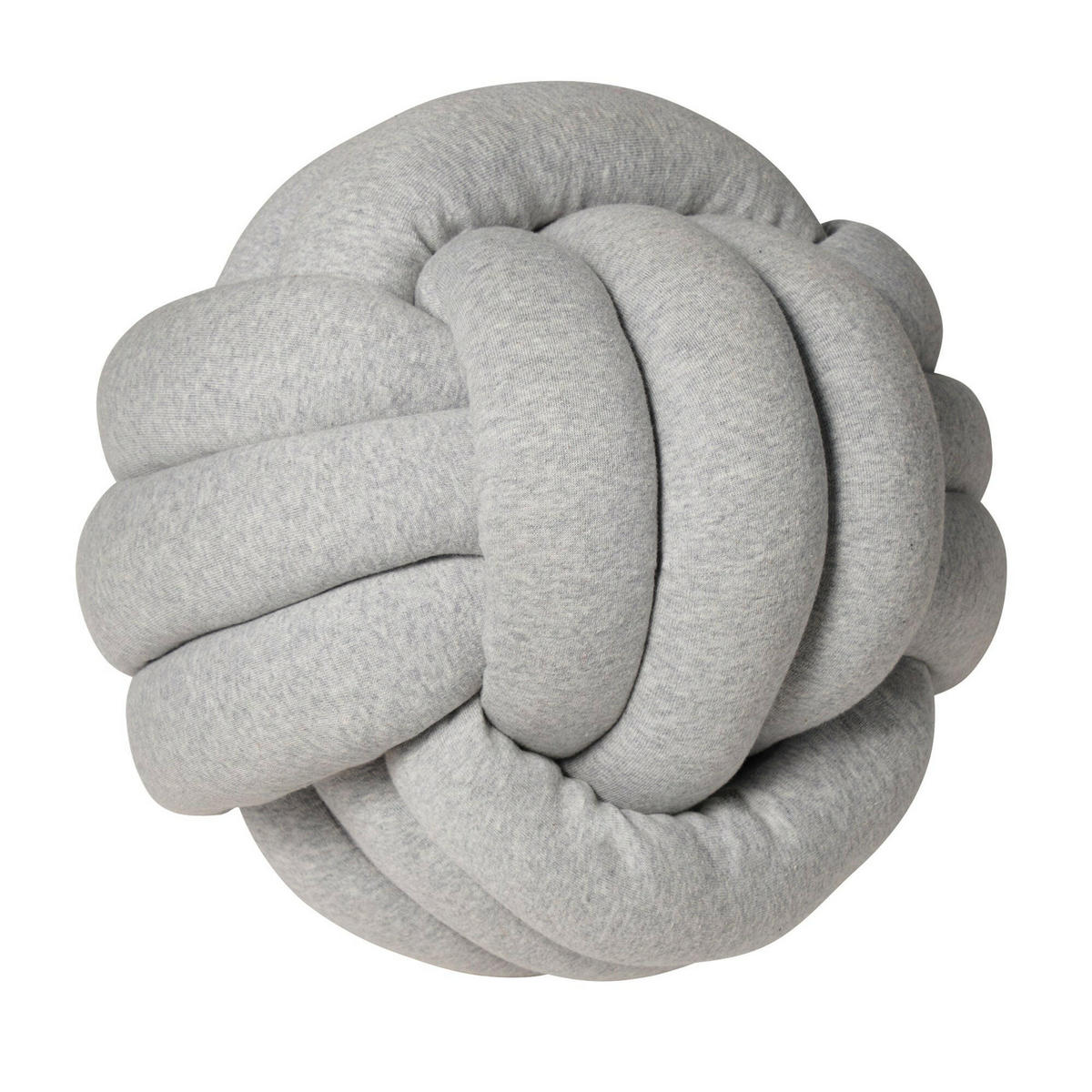 KNOTENKISSEN Jersey Grau - Grau, Textil (30/30cm) - nordic coast company