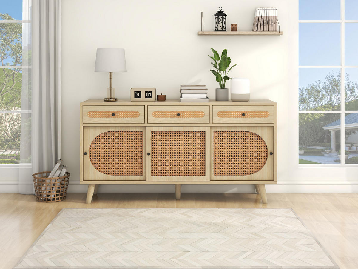 SIDEBOARD Holz 140/40/78 cm - Braun, Holzwerkstoff (40/78/140cm) - Urban Meuble