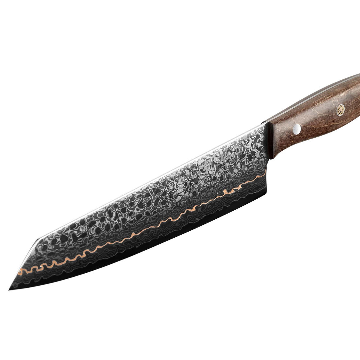 KIRITSUKEMESSER 20 cm - Kupferfarben, Holz/Metall (1cm) - Wakoli
