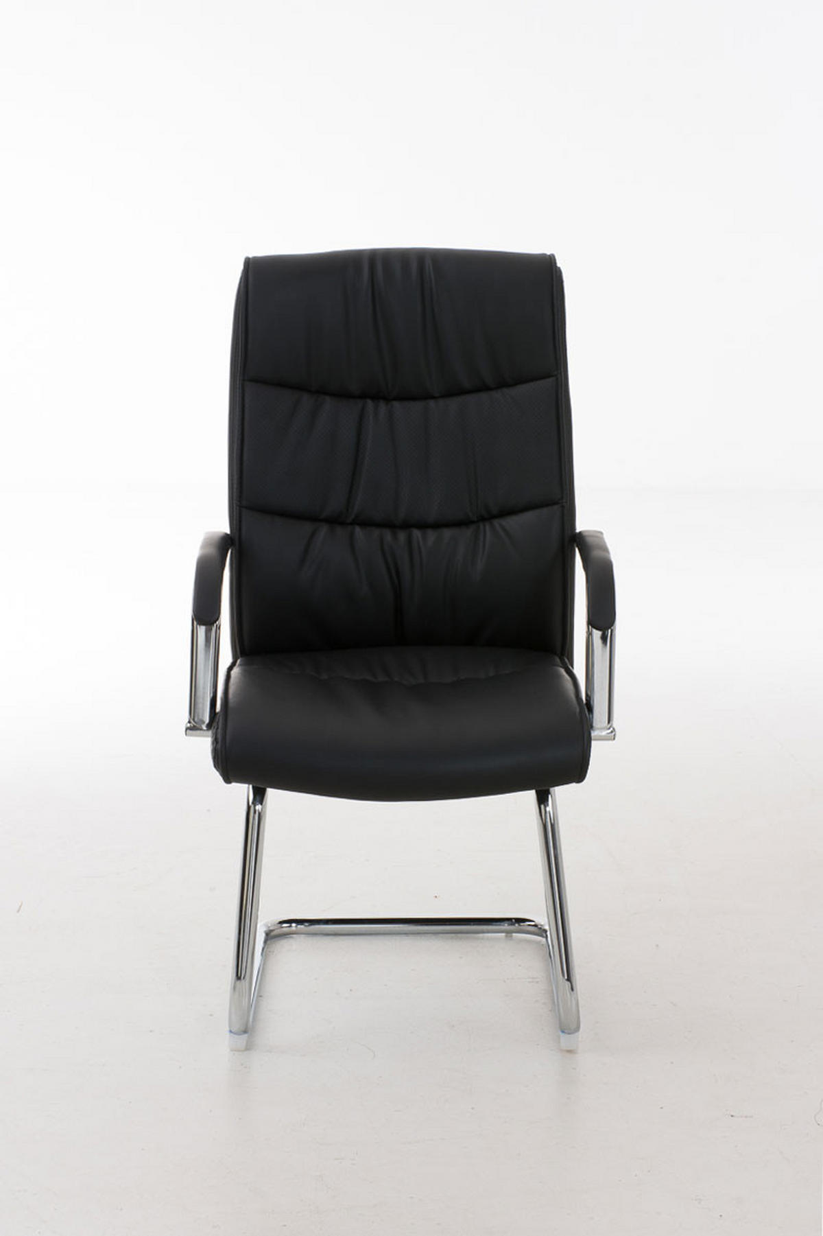 SCHWINGSTUHL Lederlook schwarz - Schwarz, Textil/Metall (49/105/60cm) - CLP