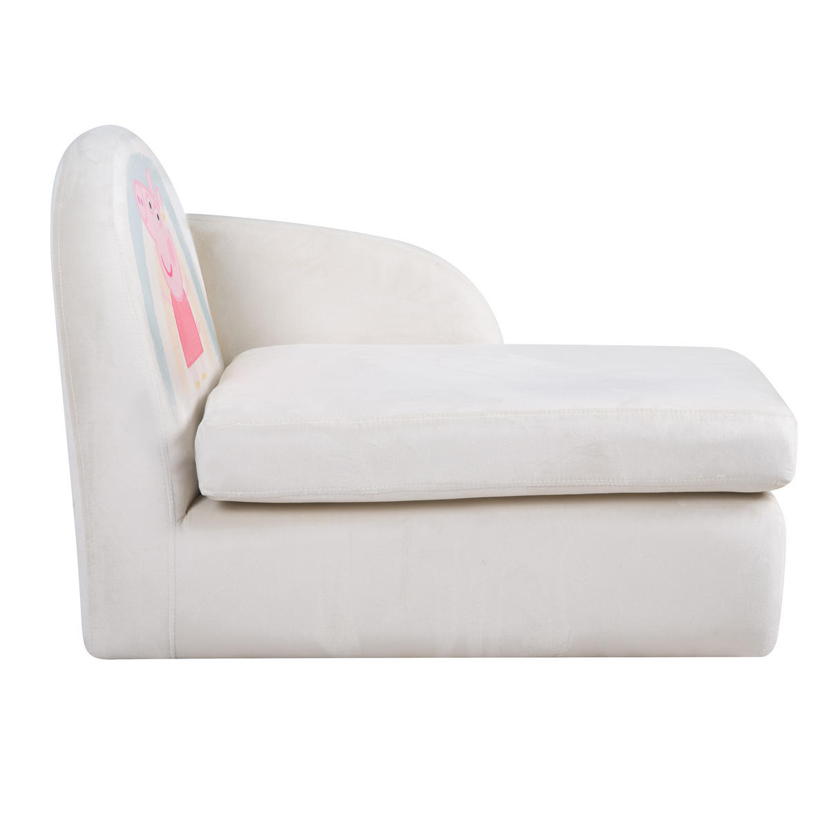 KINDERLOUNGESOFA Peppa Pig - Beige, Holzwerkstoff/Textil (75/54/47cm) - Roba