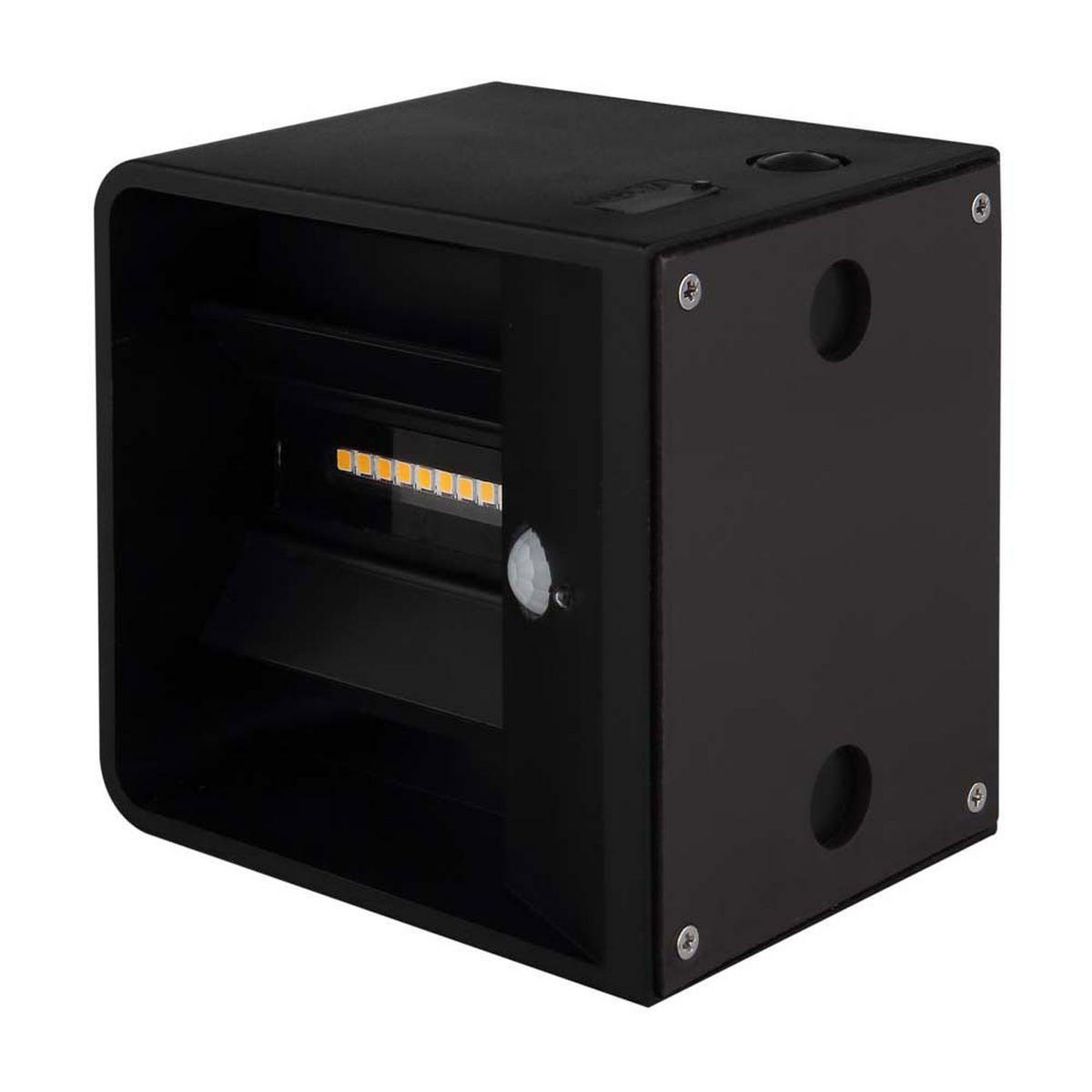 LED WANDLEUCHTE Veronika Schwarz - Schwarz, Metall (10.1/8/10.1cm) - Globo Lighting