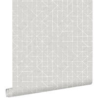TAPETE geometrische Formen 53 cm x 10.05 m - Braun, Papier (53/1000cm) - ESTAhome
