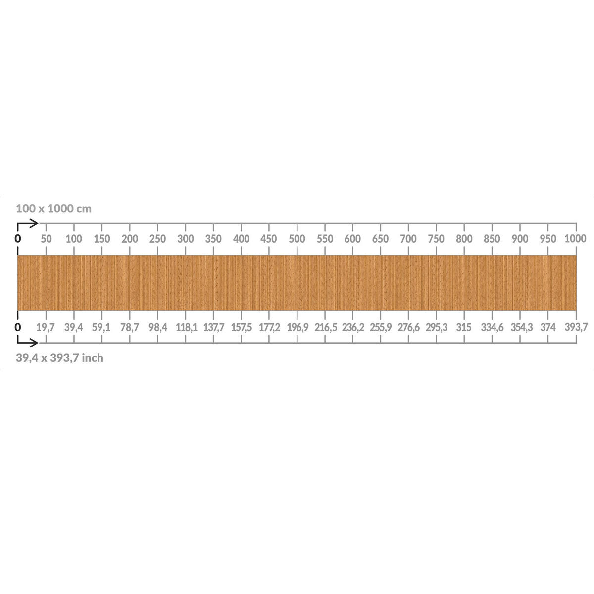 BALKON SICHTSCHUTZ Bambus 500/100 cm - Braun, Kunststoff (500/100cm) - Bilderwelten