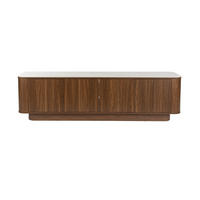 LOWBOARD Almira Niedrig 180 cm / Marmoroptik Walnussfarbe - Braun, Holzwerkstoff (180/50/40cm) - Housecraft Living