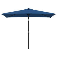 SONNENSCHIRM mit Metall-Mast 300x200 cm Azurblau - Blau, Textil (200/300cm) - furnicato