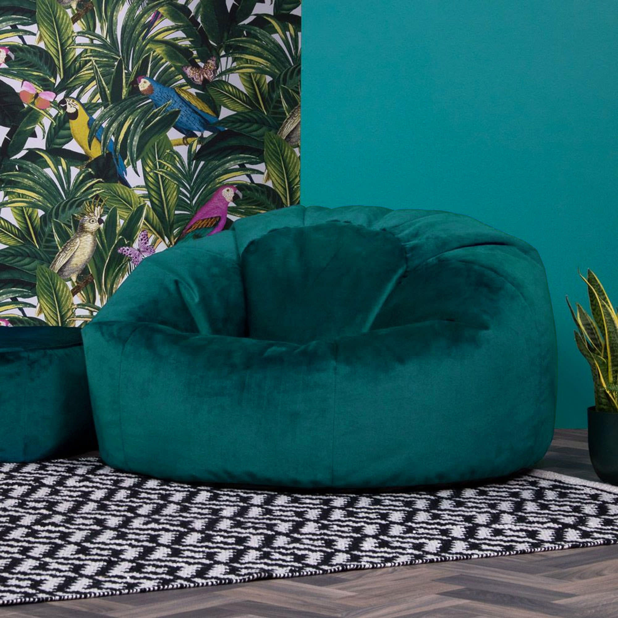 SITZSACK Klassisch Kingston - Grün, Kunststoff/Textil (85/50/85cm) - icon
