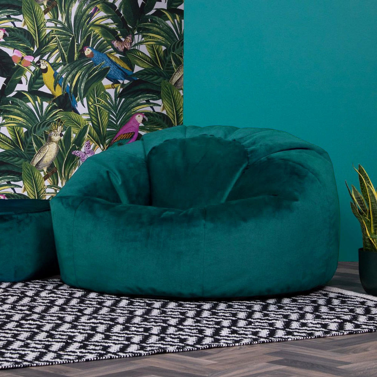 SITZSACK Klassisch Kingston - Grün, Kunststoff/Textil (85/50/85cm) - icon