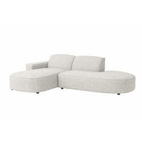ECKSOFA Cursal Atelier, Stoff Artico, Nata, Links - Beige, Holz (269/166cm) - Kaiser Möbel