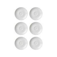 ESPRESSOUNTERTASSEN Bianco weiß ø 11.0 cm 6er Set - Weiß, Keramik (11cm) - Ritzenhoff Breker