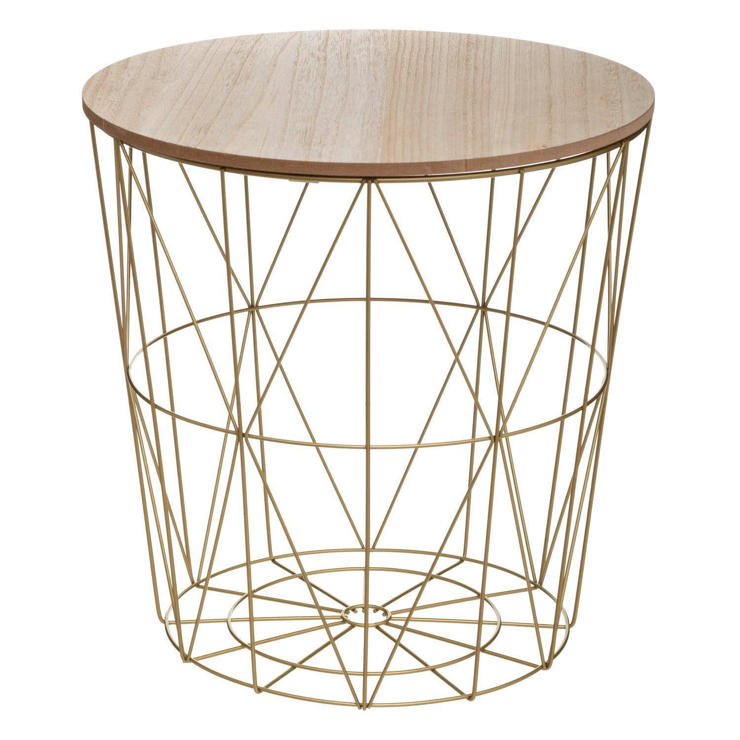 Atmosphera Createur d´interieur Kaffeetisch Gold 40x41x40 cm