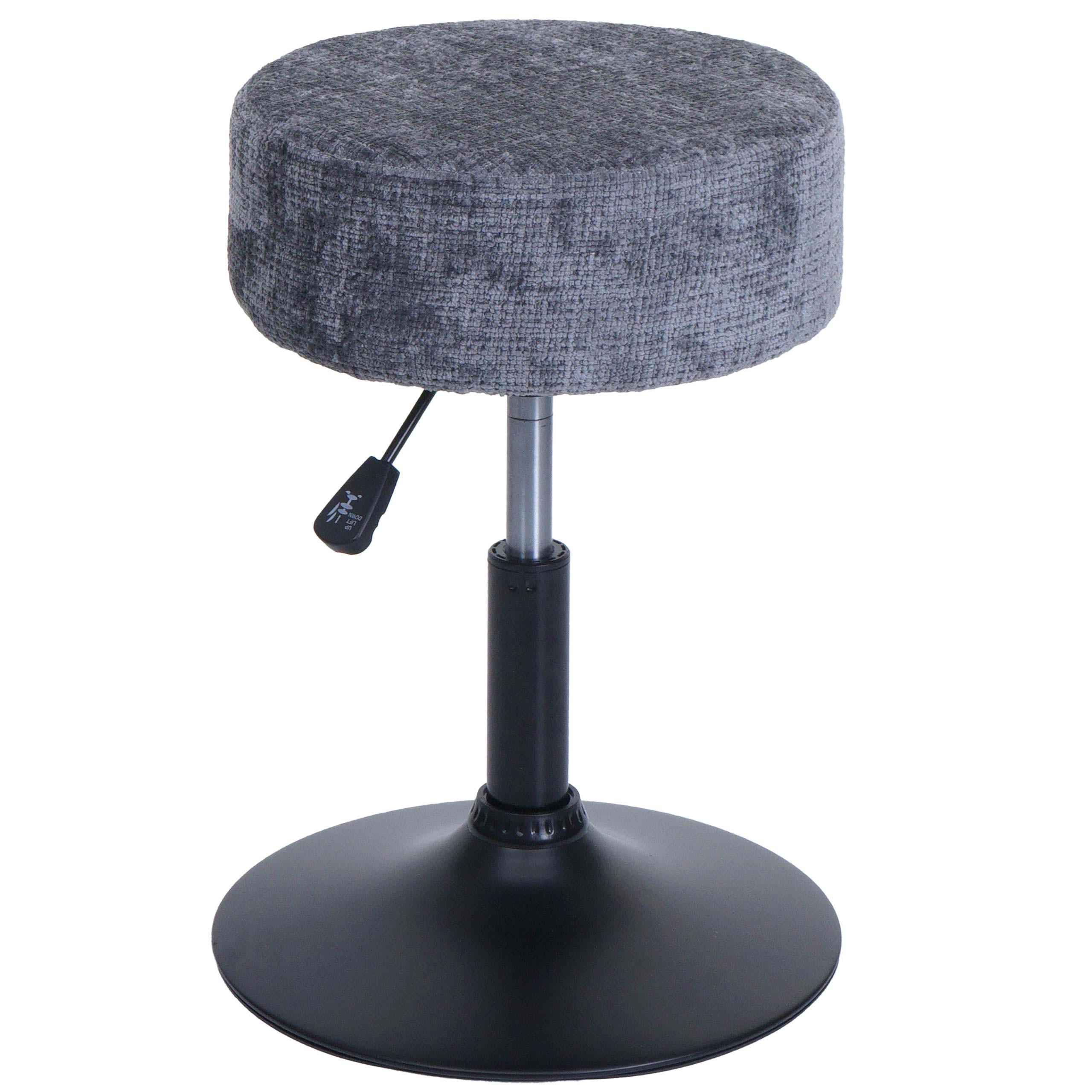 HOCKER Grau - Grau, Textil (37/57/37cm) - MCW
