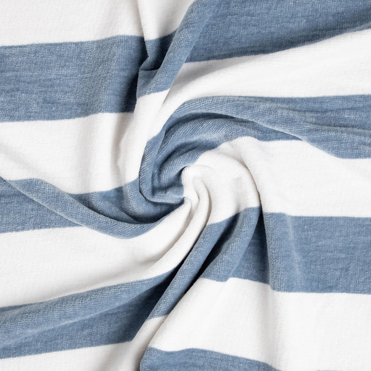 BADETUCH Lawena weiß-blau 70/130 cm - Blau, Textil (70/130cm) - Homla