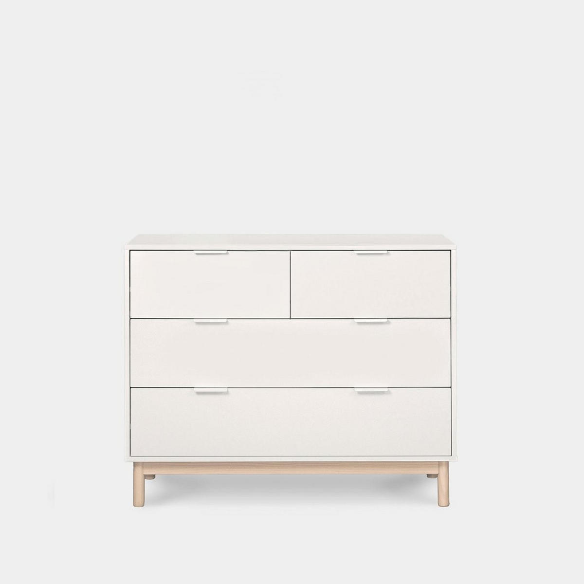 KOMMODE MIT SCHUBLADEN Elian Weiß 100 cm x 80 cm - Weiß, Holzwerkstoff (100/80/40cm)