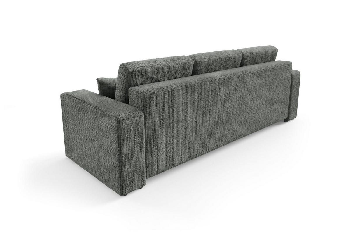 SCHLAFSOFA mit Bettkasten Grau Anthrazit - Dunkelgrau, Textil (244/70/92cm) - Furnisell