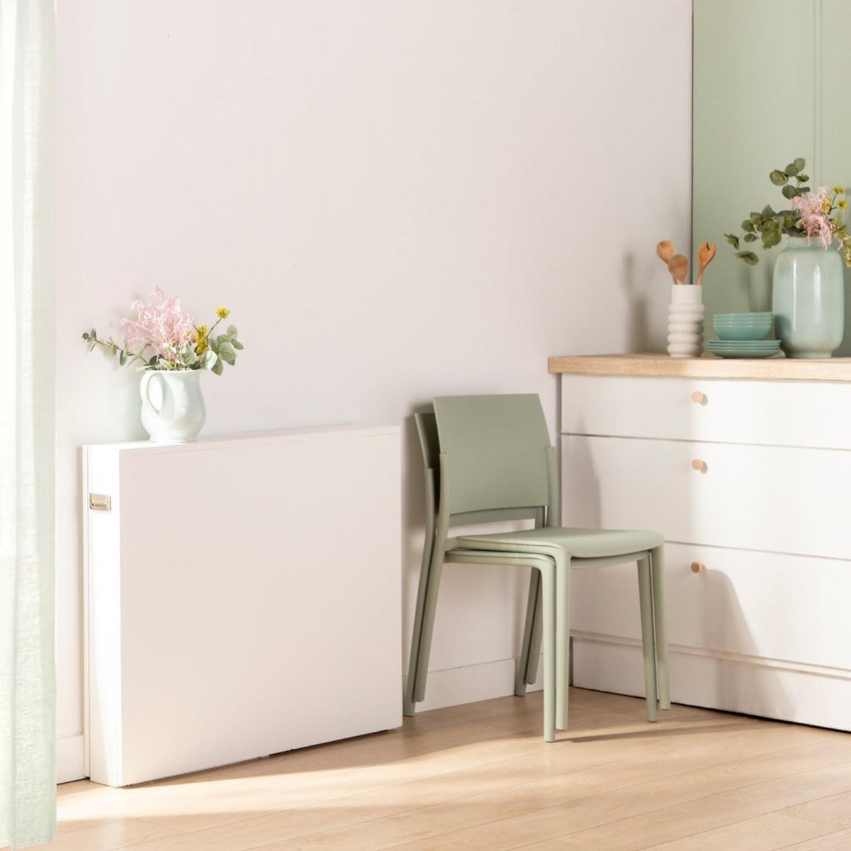 ESSTISCH Anika Weiß 14 - 85 - 160 cm x 78 cm - Weiß, Holzwerkstoff (90/14/78cm)