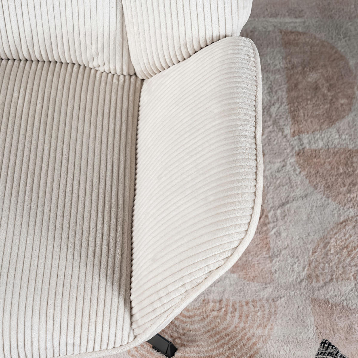 SESSEL in Webstoff, Beige - Beige, Textil/Metall (72/90/70cm) - Meubles Cosy