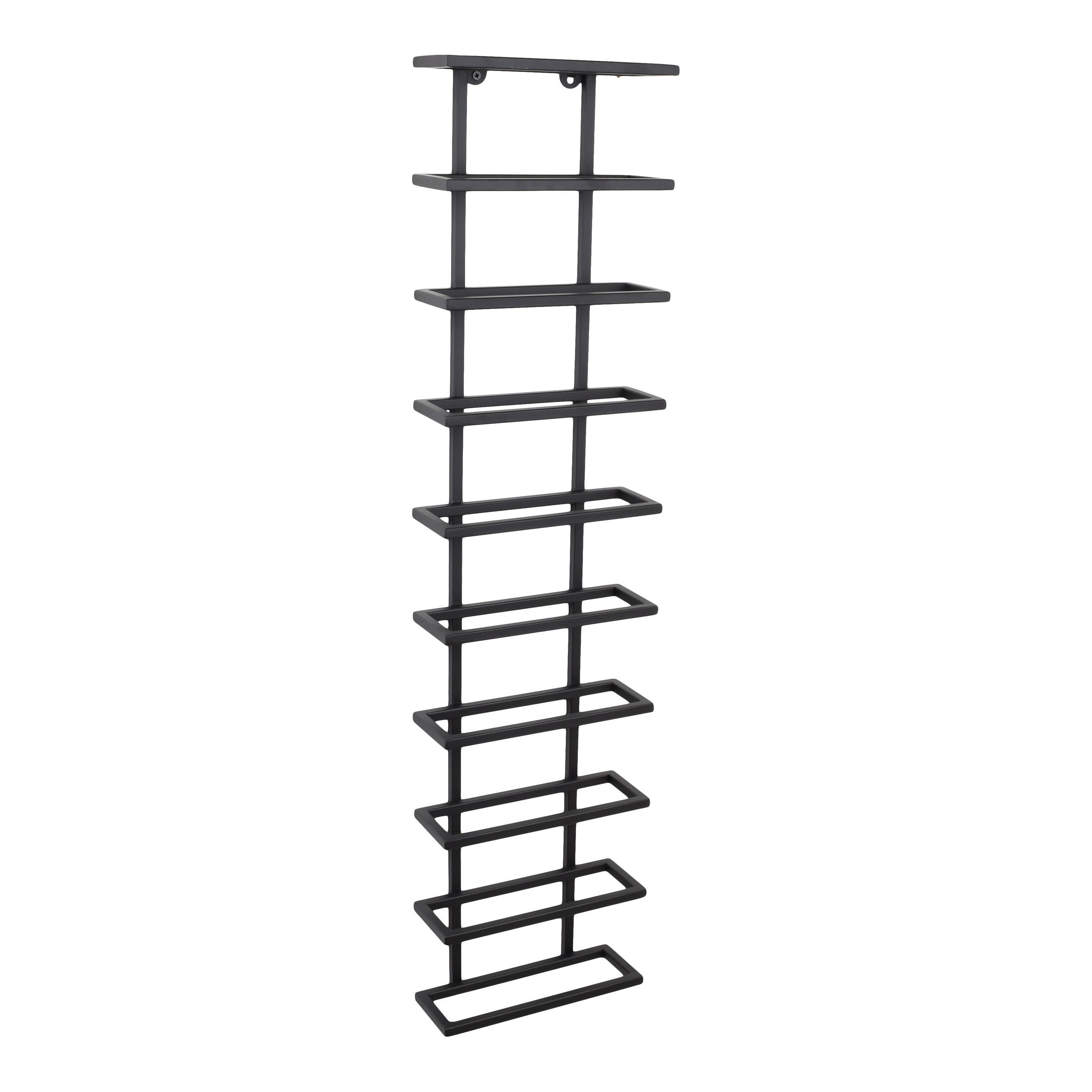 WEINREGAL Pinot Schwarz - Schwarz, Metall (27/111/11cm) - LOFT42