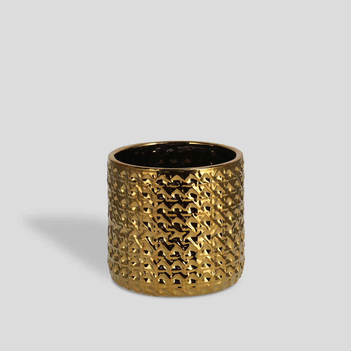 BLUMENTOPF Sylvi - Goldfarben, Stein (15/14.5cm) - home&you