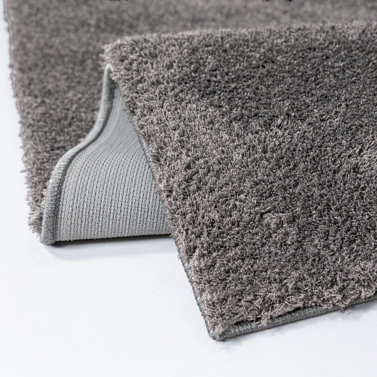 HOCHFLORTEPPICH Waschbar DIADEM, einfarbig, Dunkelgrau, 180 x 230 cm - Grau, Textil (230/180cm) - KADIMA DESIGN