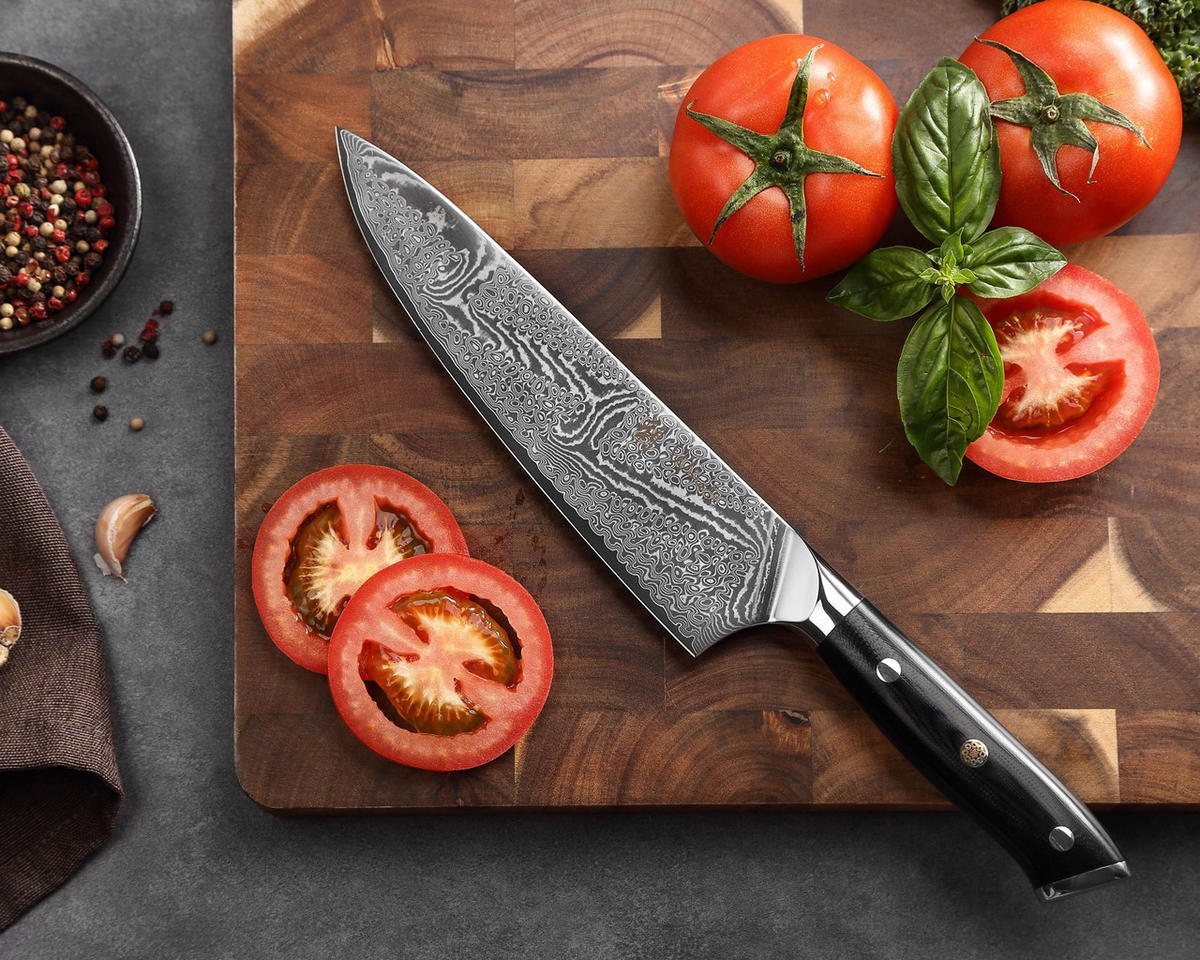 CHEFMESSER 20 cm - Schwarz, Metall (33cm) - Wakoli