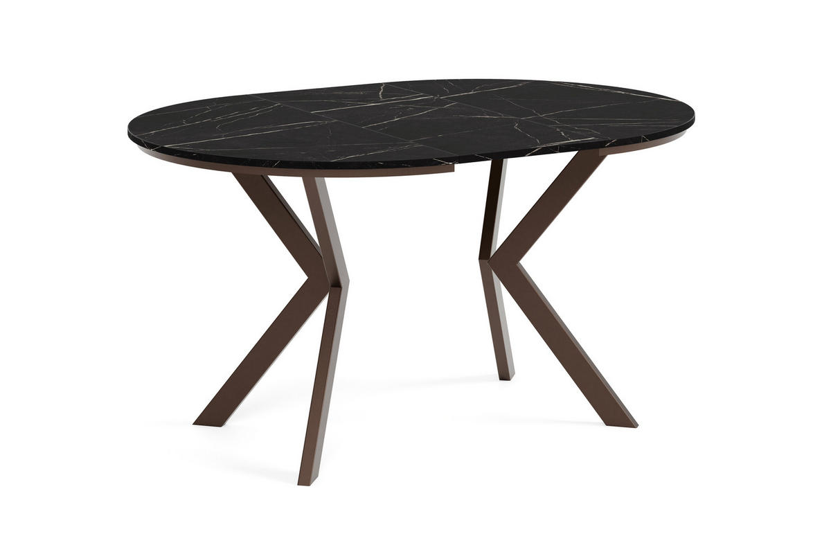 ESSTISCH EVO mit Felge - Multicolor/Schwarz, Holzwerkstoff/Metall (90/90/76cm) - Meblini