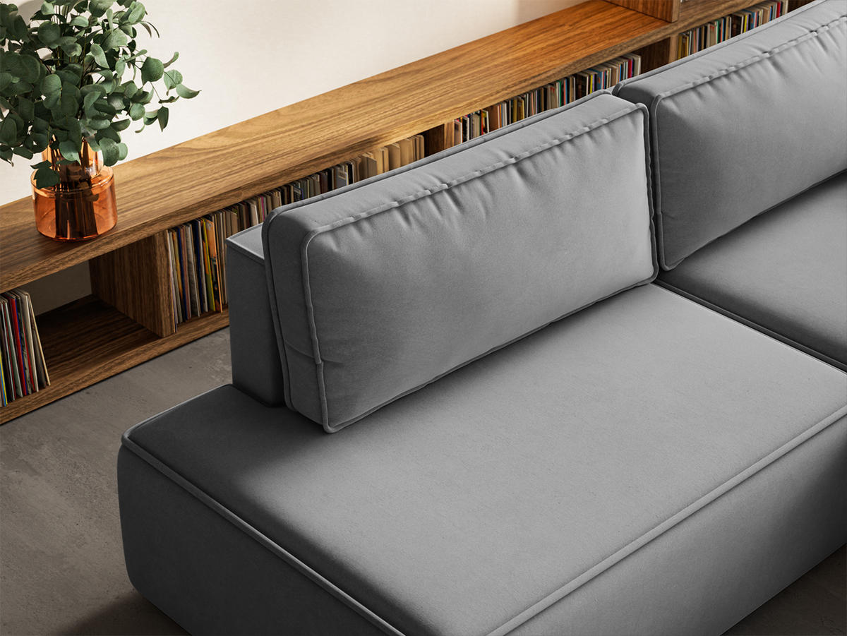 ECKSOFA Sarro mit Schlaffunktion, Grau - Grau, Textil (260/165cm) - Fedve