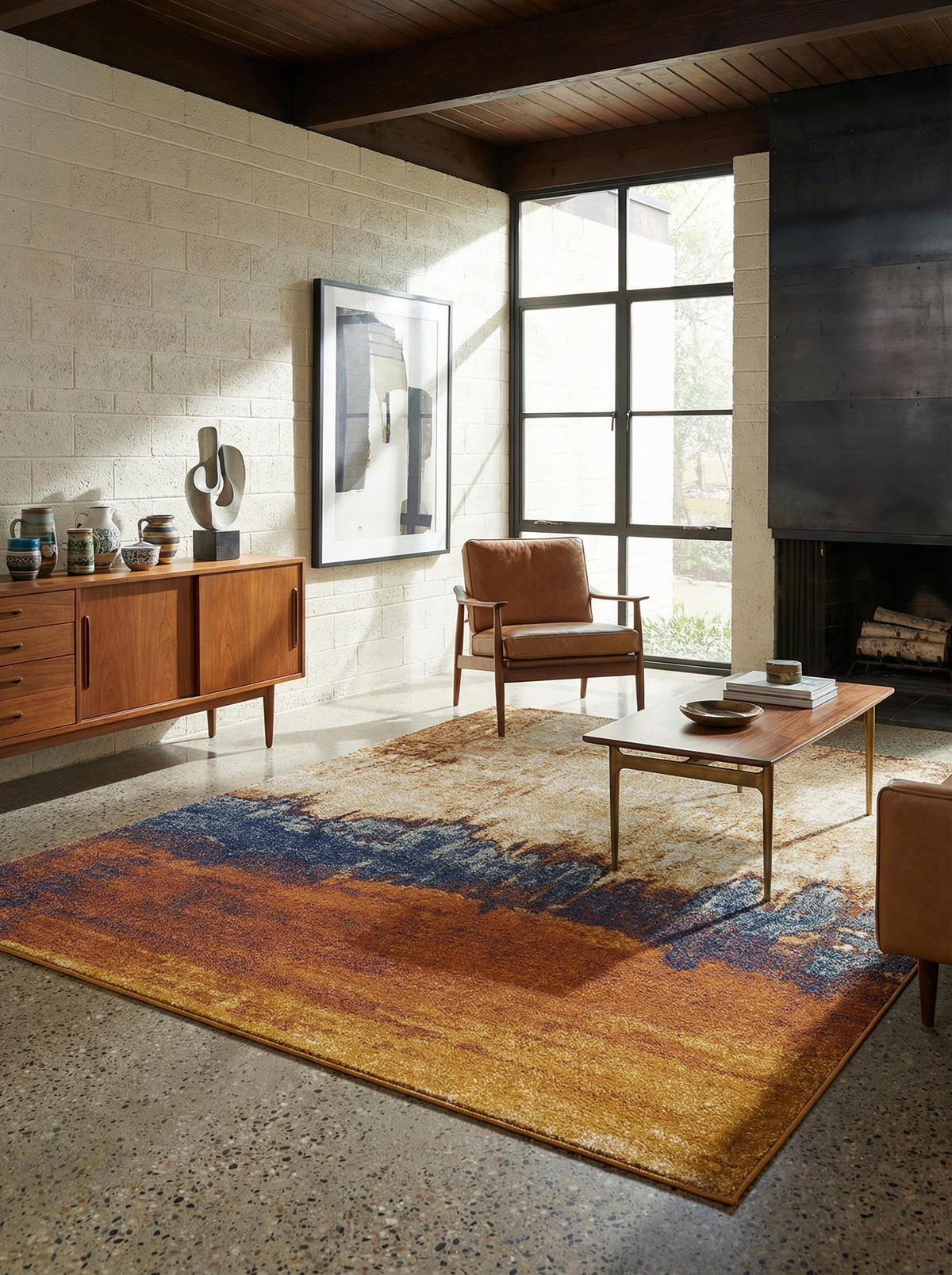 TEPPICH Kurzflor abstrakt pflegeleicht strapazierfähig LODI-Adda, Multi 120x170 cm - Multicolor, Textil (120/170cm) - KADIMA DESIGN