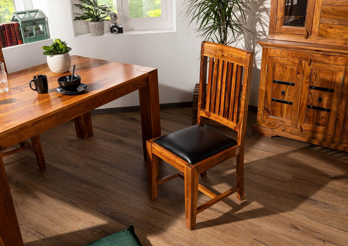 STUHL Massivholz 48 x 51 x 100 cm hellbraun OXFORD #015 - Braun, Holz (48/100/51cm) - Massivmoebel24
