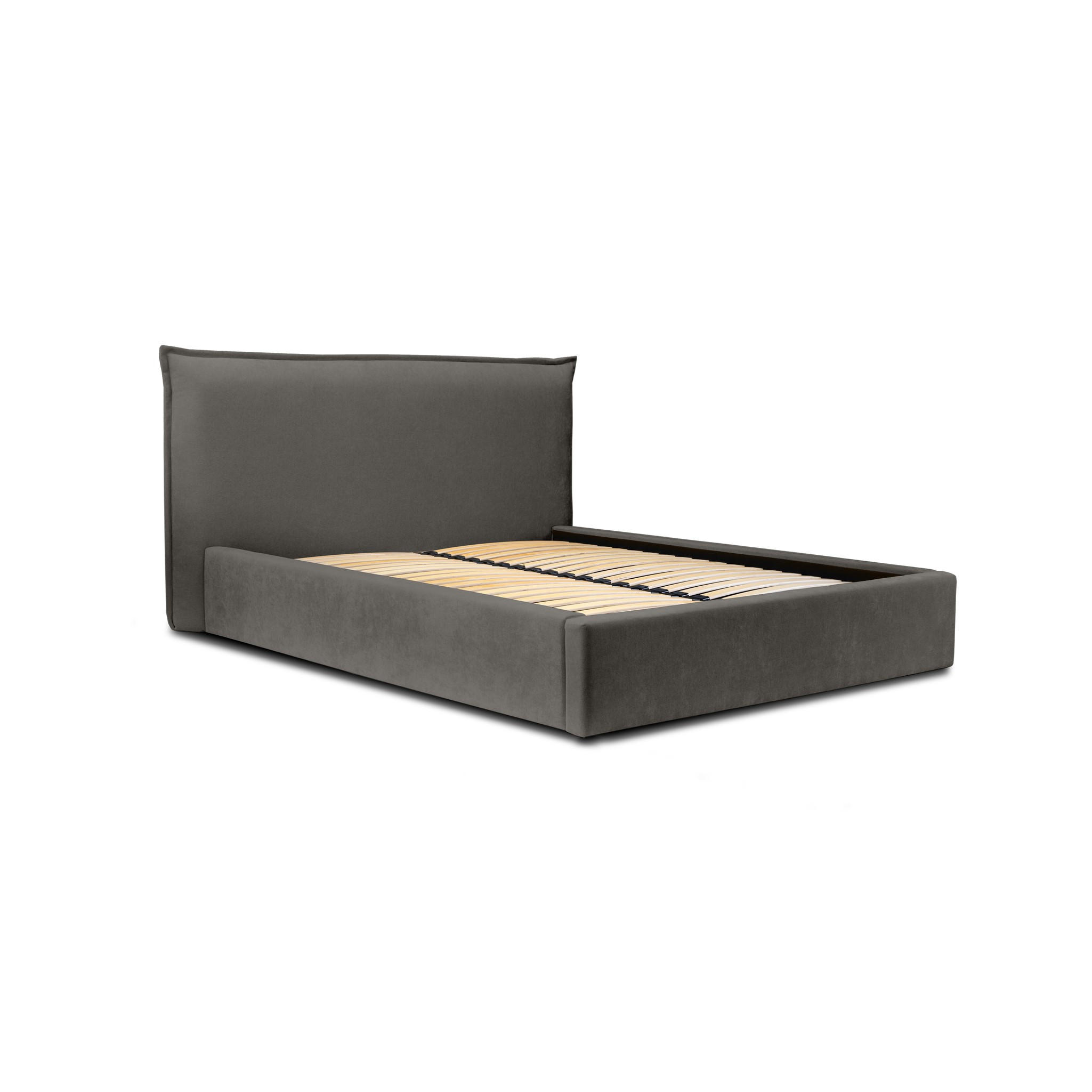 POLSTERBETT Amada In Ditra - Anthrazit, Holzwerkstoff/Textil (160/200cm) - Fun Möbel