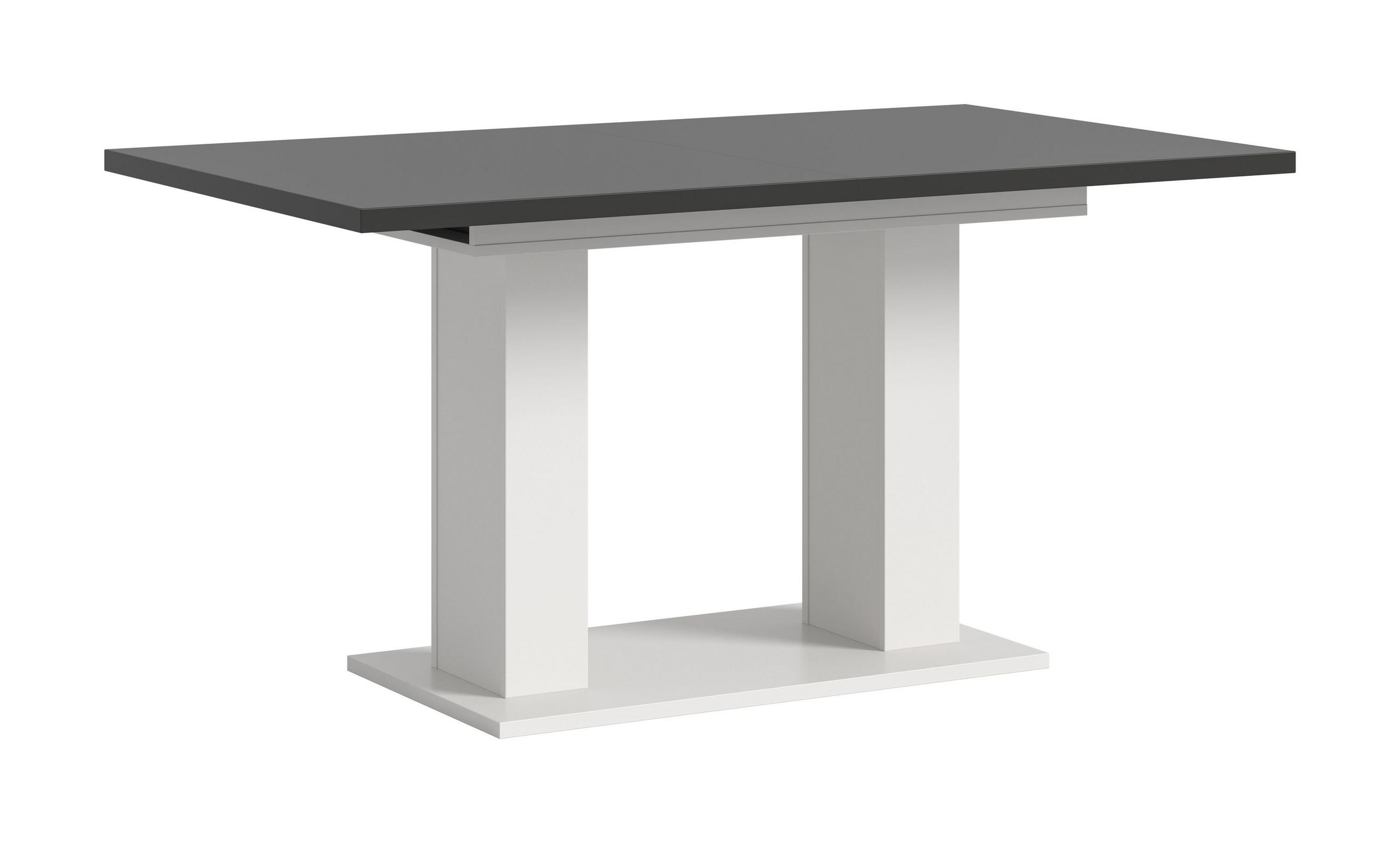 ESSTISCH MOTION (B/H/T: ca. 150/76/90 cm) in Weiß/grau - Weiß, Holzwerkstoff (90/150/76cm)