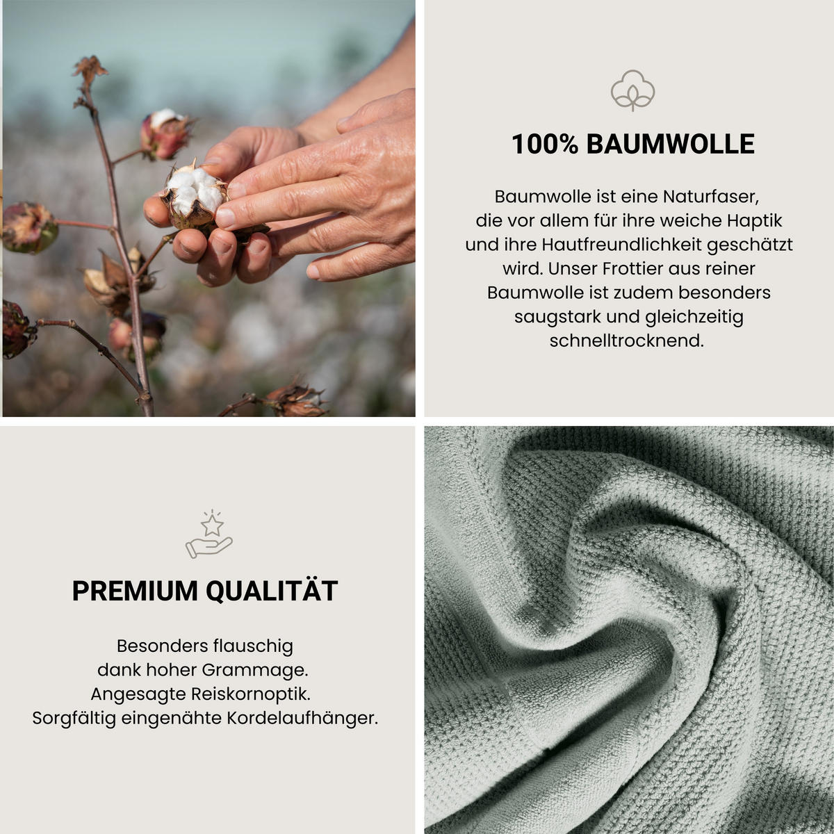 SAUNATUCH Turin - 75 x 200 cm - Hellpetrol - Hellblau, Textil (75/200cm) - SCHIESSER