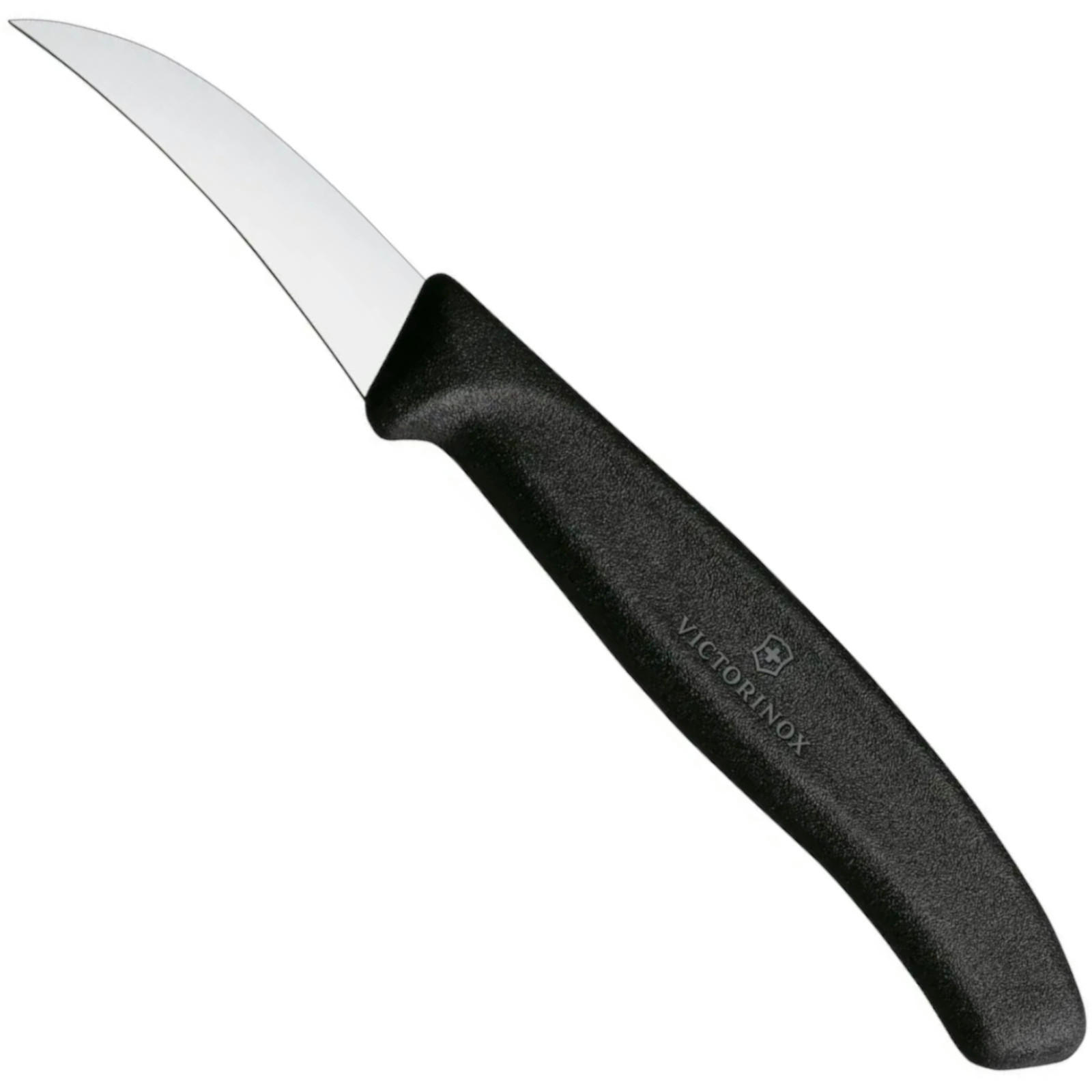 SCHÄLMESSER Swiss Classic - Schwarz - Gebogen - Schwarz, Metall (16cm) - Victorinox