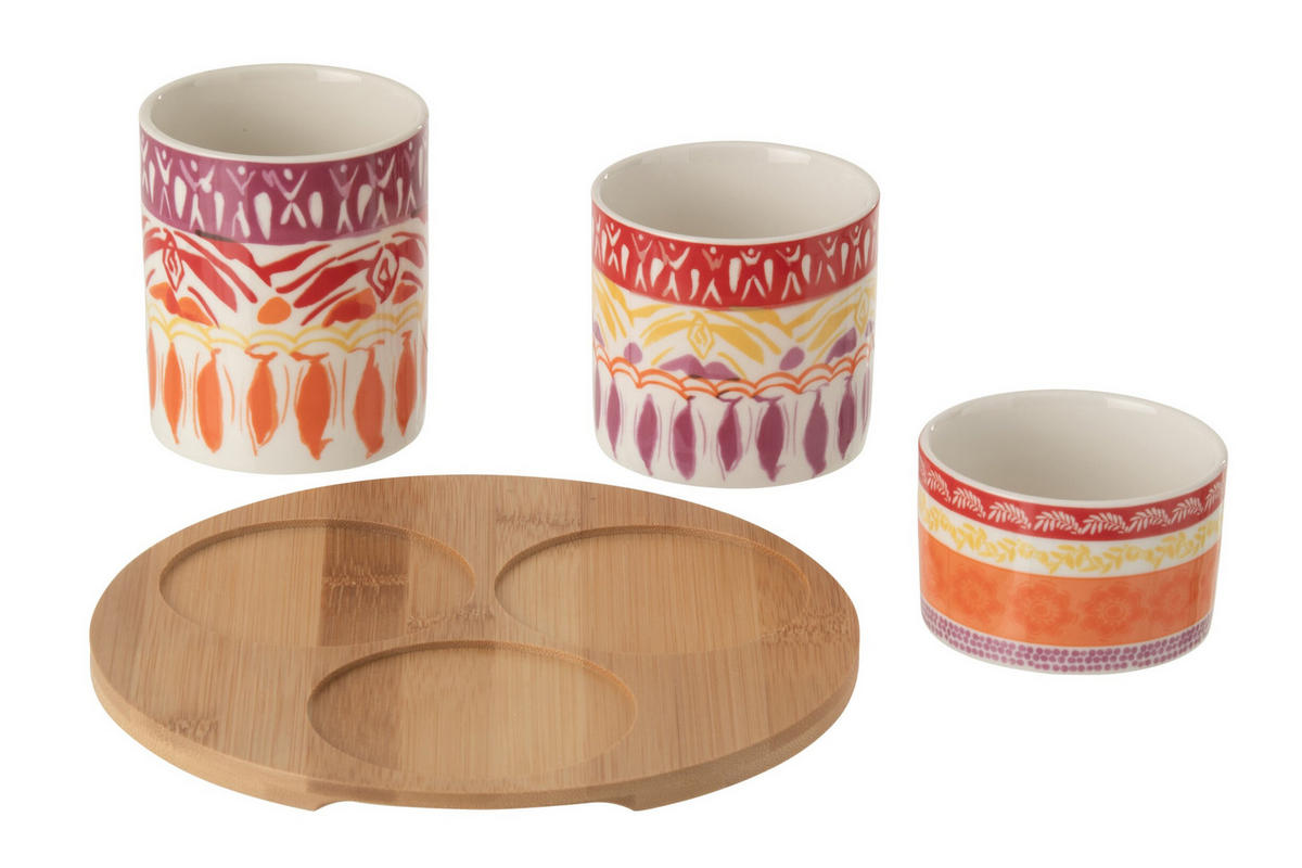 APERITIF-SET KERA - Lila, Keramik (8/9.5/8cm) - J-Line
