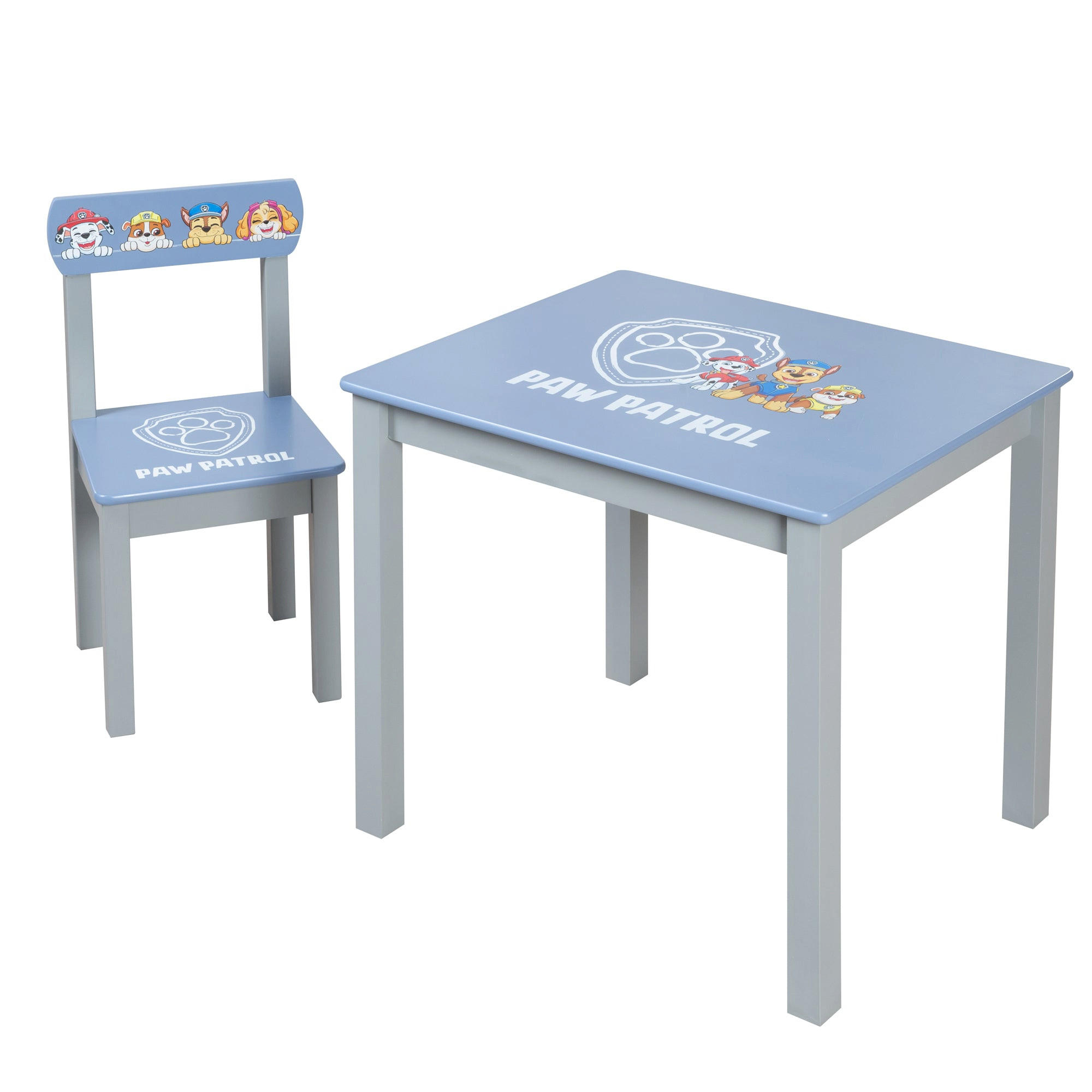 KINDERSITZGRUPPE Paw Patrol - Blau, Holz (50/51/60cm) - Roba