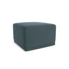 POUF Samt Stoff Blau - Blau/Petrol, Kunststoff/Textil (65/40/65cm) - Makamii