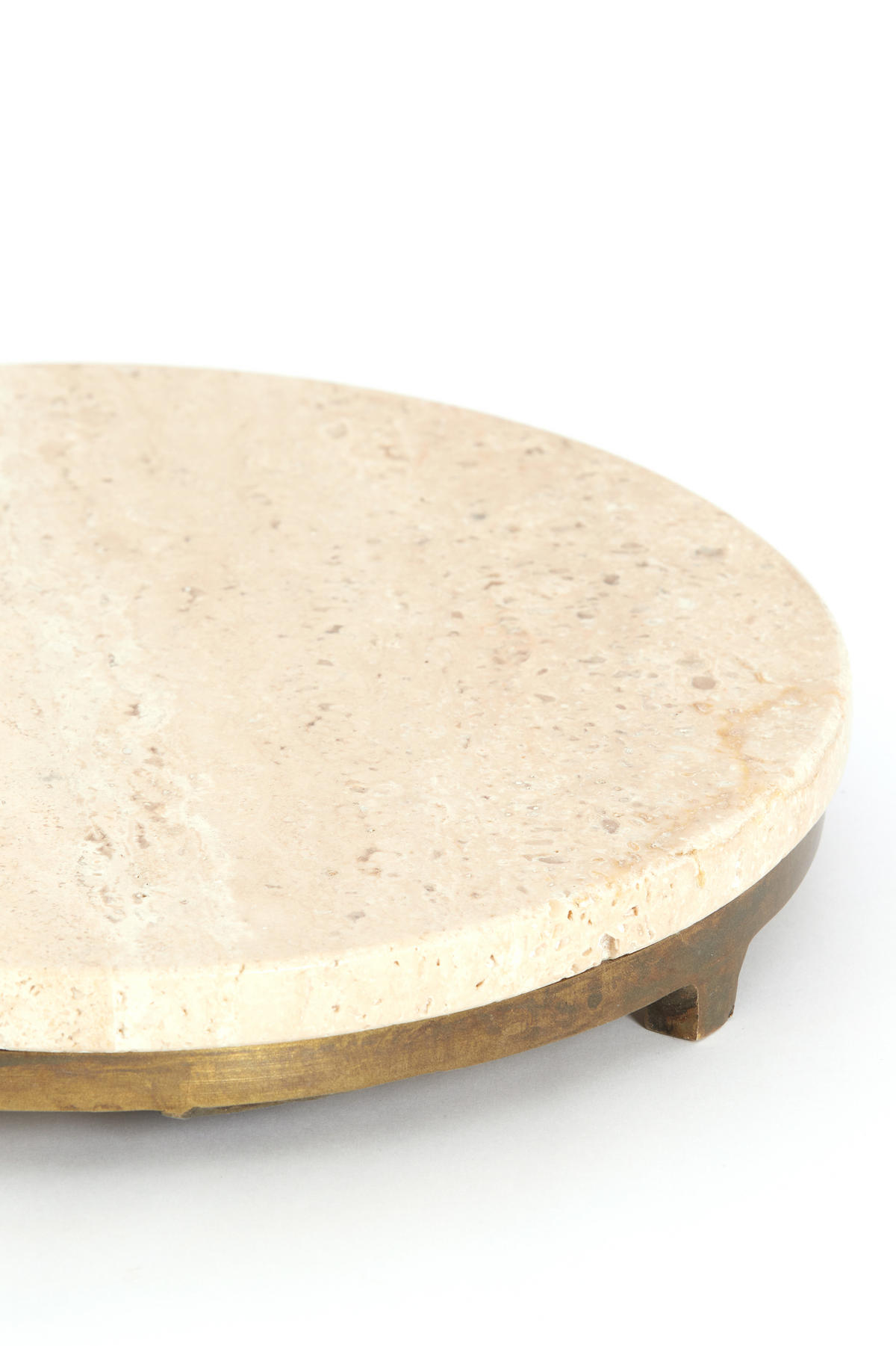BEISTELLTISCH Leda Braun 26/26/76 cm - Braun, Stein (26/26/76cm) - Light & Living