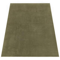 TEPPICH Kurzflor waschbar Unifarben Wohnzimmer schmutzabweisend Hellgrün Rechteckig 100x200 - Grün, Textil (100/200cm) - KADIMA DESIGN