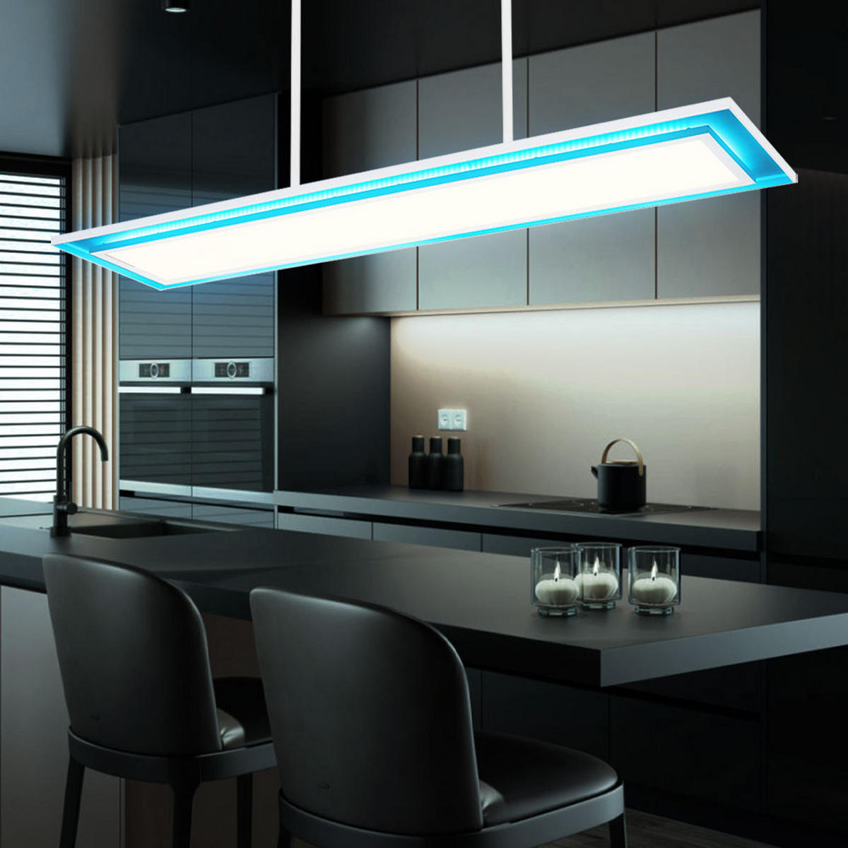 LED HÄNGLEUCHTE Murphy Weiß Metall - Weiß, Metall (52/29/114.5cm) - Globo Lighting