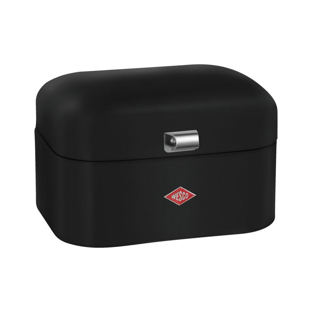 BROTKASTEN Schwarz 28/21.5/17 cm 8012214 - Schwarz, Metall (21.5/17/28cm) - Wesco