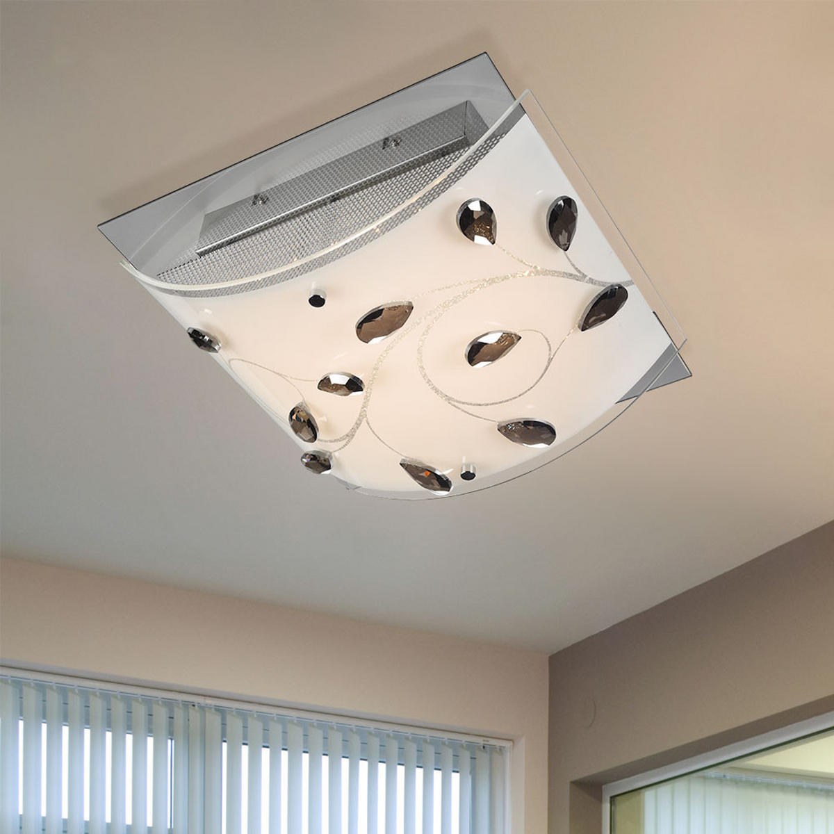 LED WANDLEUCHTE Lorena Silber Metall Glas - Silberfarben, Glas (30/12.5/30cm) - Esto