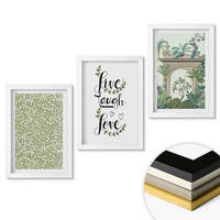 WANDBILDER 3er-Set - 20x30 cm Weißer Rahmen - Grüne Blätter von Pflanzenarchitektur - Weiß, Kunststoff (20/30cm) - ArtPrintCave
